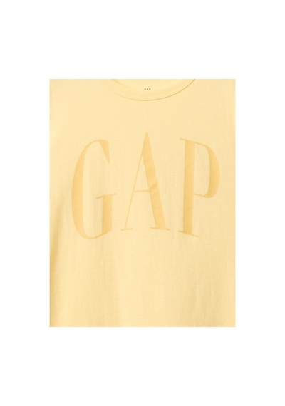 Gap Erkek Çocuk T-shirt V-frch Logo Arch Tee-24496 Sarı