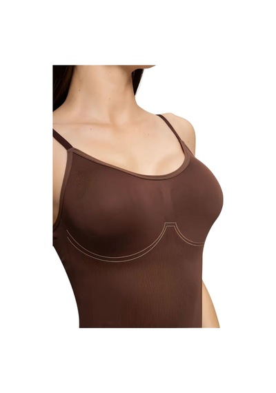 Mistirik Mamey Model Çıtçıtlı Toparlayıcı Body Sıkılaştırıcı Body Seamless Model Örme Kumaş Kahve Renk12 Kahverengi