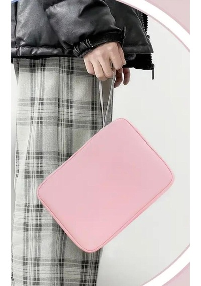 Bölmeli Tablet Ve Notebook İçin Dayanıklı Koruma Kılıfı Taşınabilir Çanta Pembe