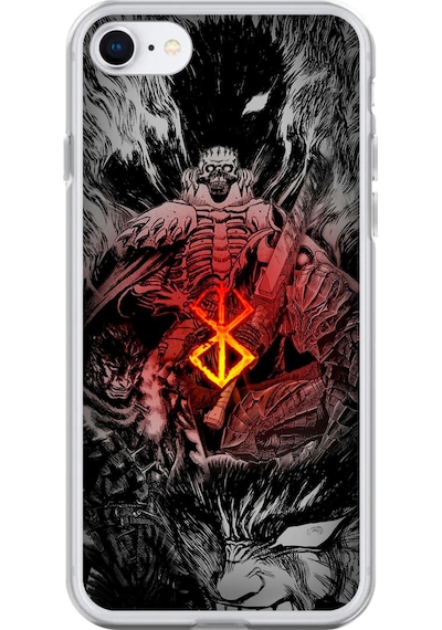 Apple Uyumlu iPhone 6s Şeffaf Kılıf Berserk Tasarımlı 2
