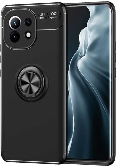Xiaomi Mi 11 Kılıf Zore Ravel Yüzüklü Silikon Kılıf