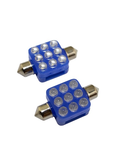Space Sofit Dekoratif Led Ampul 2x9 H.p Mavi 12v/laam115-2-12 Renkli