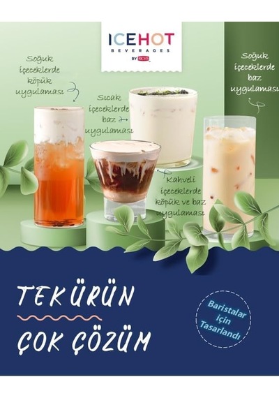 Icehot By Rich's Barista Blend - Bitkisel Yağlı İçecek Bazı - 12 X 1 L Diğer