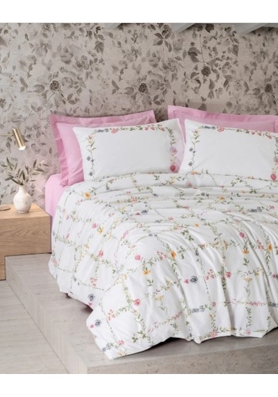 Cotton Box Nevresim Takımı Modelıne Ranforce Trellıs Pembe T.k. Çok Renkli