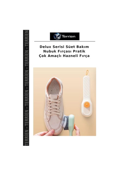Terrien Delux Serisi Süet Bakım Nubuk Fırçası Pratik Çok Amaçlı Hazneli Fırça Çok Renkli