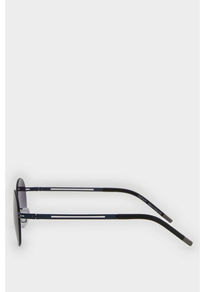 Defacto Erkek Yuvarlak Füme Metal Çerçeve Füme Cam UV Güneş Gözlüğü F0495AXNS