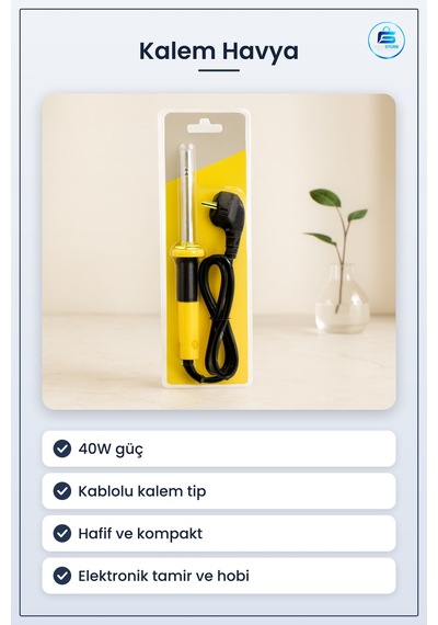 Kalem Havya 40w Kablolu Lehim Aleti Elektronik Devre Tamir Ve Hob