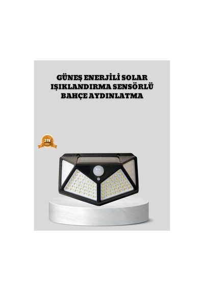 Güneş Enerjili Aydınlatma 100 Led Sensörlü Solar Dış Mekan Lamba Çok Renkli Çok Renkli