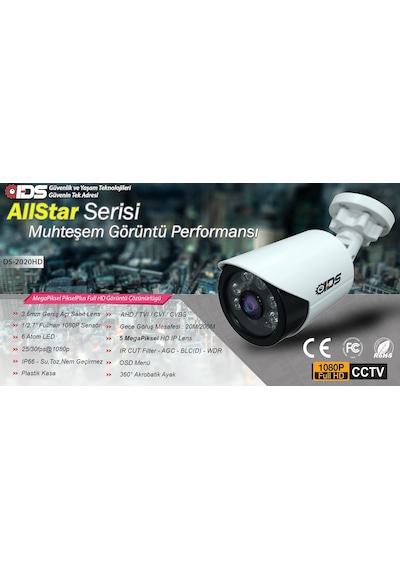 Ids - 7 Kameralı 1080P Fullhd 5Mp Sony Lensli Kamera Seti - 2020