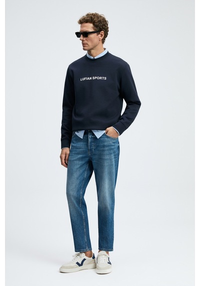 Lufian Rowan Erkek Sweatshirt 112030195 Lacivert