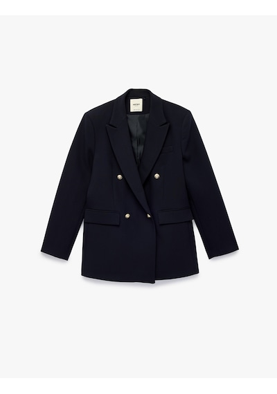 Koton Kruvaze Yaka Uzun Kollu Cep Detaylı Metal Düğmeli Blazer Ceket Lacivert 6sak50086uw Lacivert Koton Kruvaze Yaka Uzun Kollu Cep Detaylı Metal Düğmeli Blazer Ceket Lacivert 6sak50086uw Lacivert