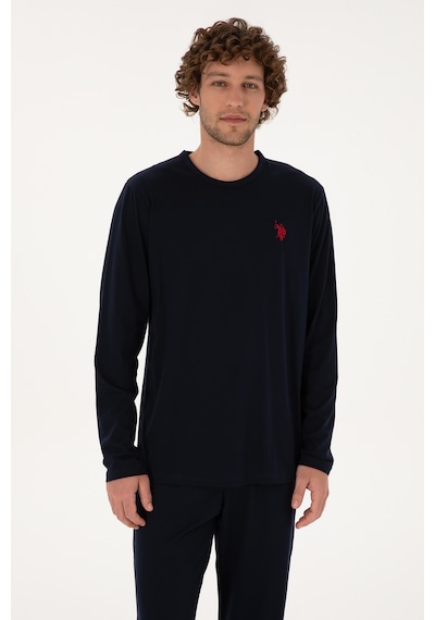 U.s. Polo Assn. Erkek Lacivert Pijama Takım 50318602-vr033 Lacivert
