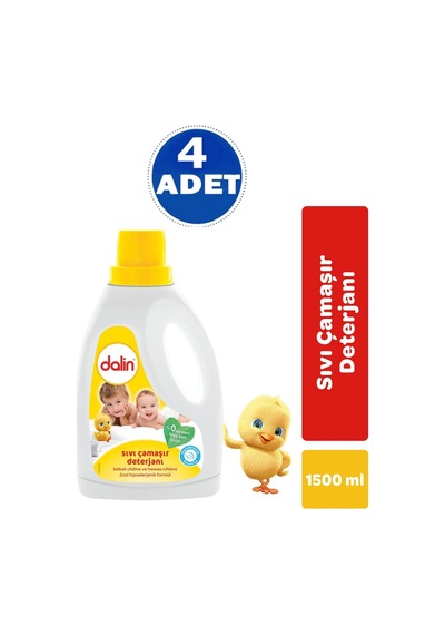 Sıvı Çamaşır Deterjanı 1500 Ml 4 Adet Diğer