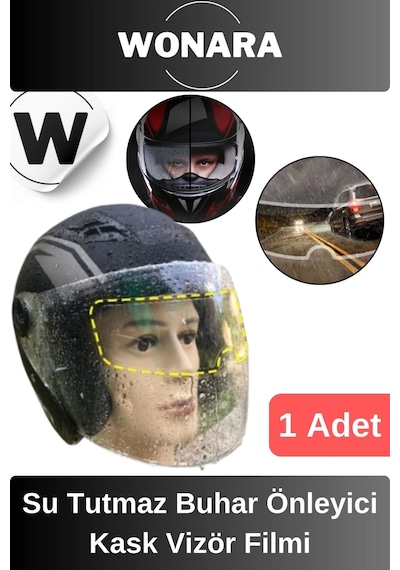 Özel Üretim Su Tutmaz Buhar Önleyici Yağmur Kaydırıcı Kask Vizör Filmi Bisiklet Motosiklet Uyumlu