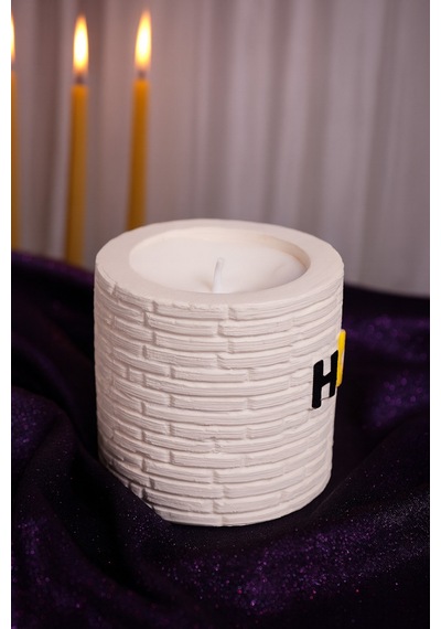 Dekoratif Kokulu Mum Home Beyaz