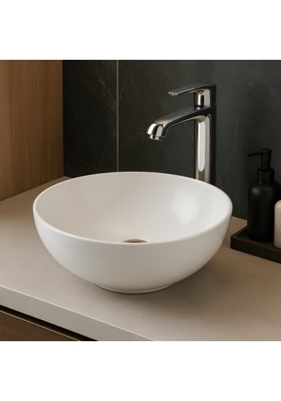 Deliksiz Çanak Lavabo, 40 Cm Boyutunda Kullanışlı 508 Yeşil