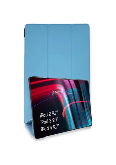 Newface Apple İpad 4 9.7 Kılıf Tablet Smart Kılıf - Mavi