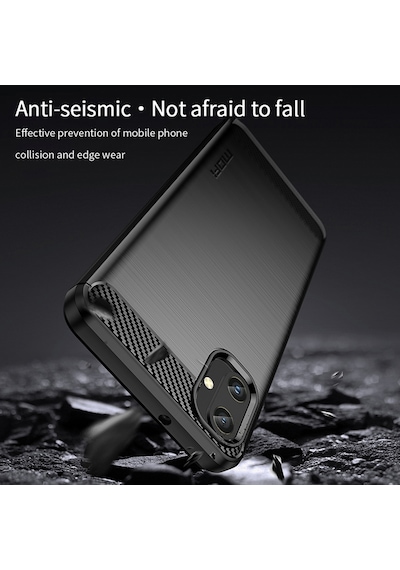 Samsung Galaxy A05 4g Tpu Kılıf Karbon Fiber Doku Telefon Kılıfı Mofı Jk Tpu Serisi-1 Mavi