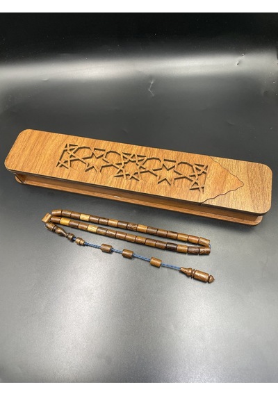 El Yapımı Aslan Ağacı Tespih 9x6 Mm