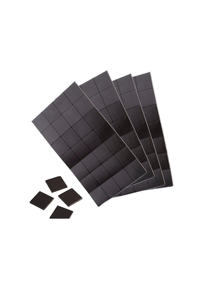 90 Adet 3m Etiket Magnet Yapışkanlı Magnet Mıknatıs, Dolap Mıknatısı 2x2cm Kare Kesimli Şerit Mıknat
