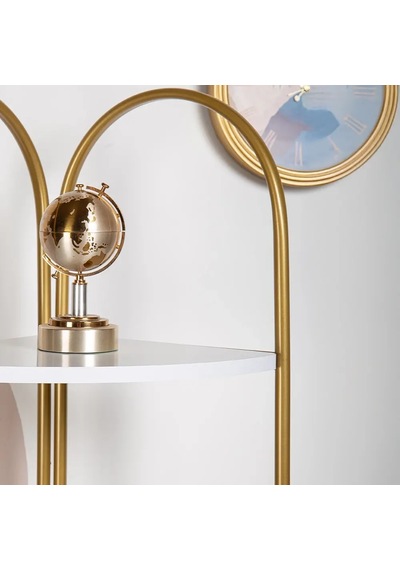 Artemis Gold Metal 4 Katlı Kitaplık Gold