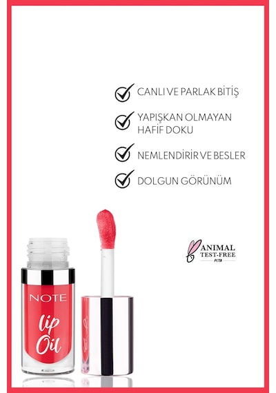 Lip Oil Dudak Parlatıcısı - 40 Sugar Red - Kırmızı Diğer