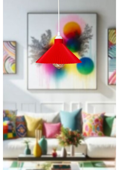 Salon Avize,mutfak Avize,14 Farklı Renk Yatak Odası Avize,pinterest Avize, Bohem Avize E27 Duy Kırmızı