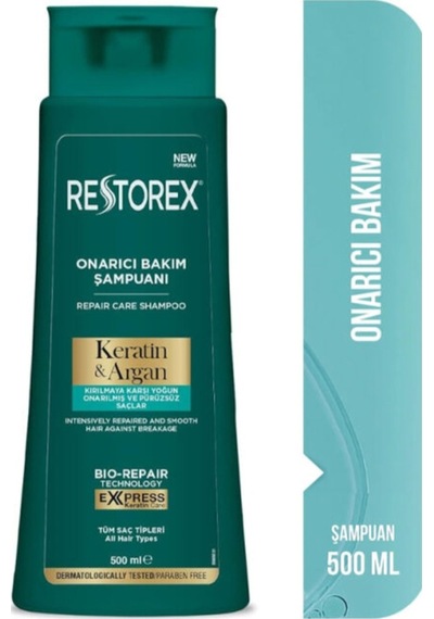 Restorex Keratin Argan Onarıcı Bakım Şampuanı 500ml
