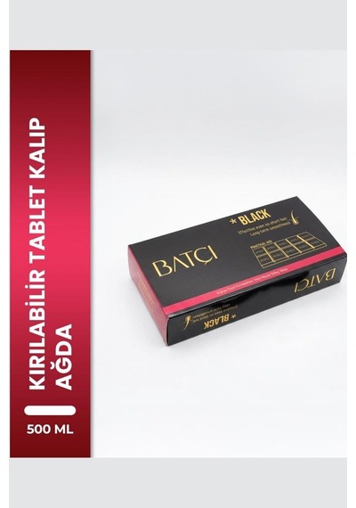 Batçı Çikolata Şekilli Yeni Nesil Kırılabilir Tablet Siyah Kalıp Ağda 500 Ml