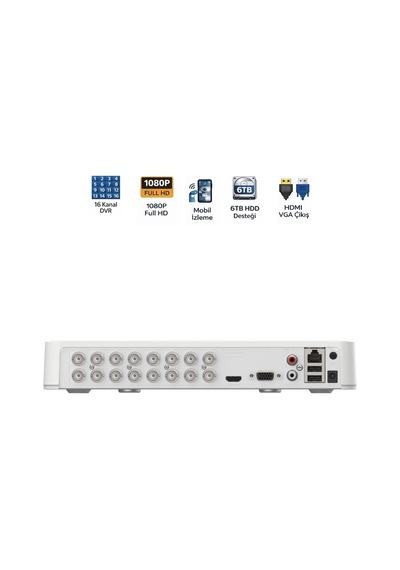 Ds-7116hghı-m1 16 Kanal Dvr H.265 Pro+ Güvenlik Kayıt Cihazı