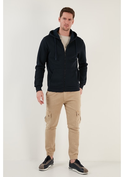 Buratti Regular Fit Kapüşonlu Fermuarlı Içi Tüylü Yumuşak Şardonlu Kışlık Erkek Sweat 5905340 Indigo Buratti Regular Fit Kapüşonlu Fermuarlı Içi Tüylü Yumuşak Şardonlu Kışlık Erkek Sweat 5905340 Indigo