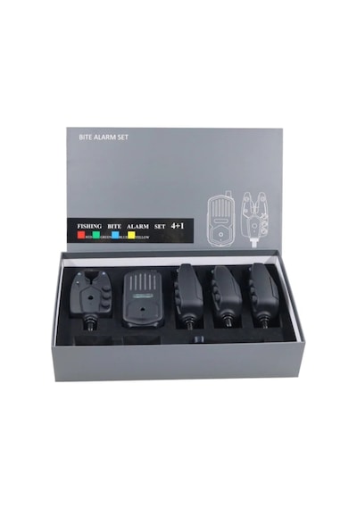 Yemleme Botu Olta Alarm 4+1 Takım Kablosuz 500 Metre Alicı Ses Verici Kiti Alarm