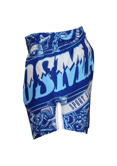 Dosmai Dijital Baskılı Snake Spor Şort Mavi Fgs238 Mavi