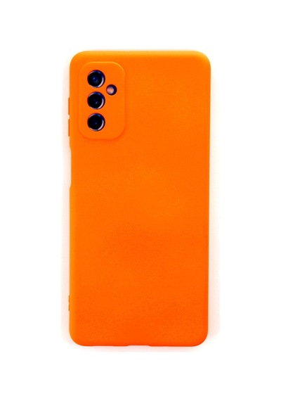 Samsung Galaxy M52 5g Uyumlu Kılıf Nano İçi Kadife Silikon - Turuncu