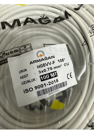 Armağan 3x0.75 Mm H05vv-f Fvv-n Ttr Kablo
