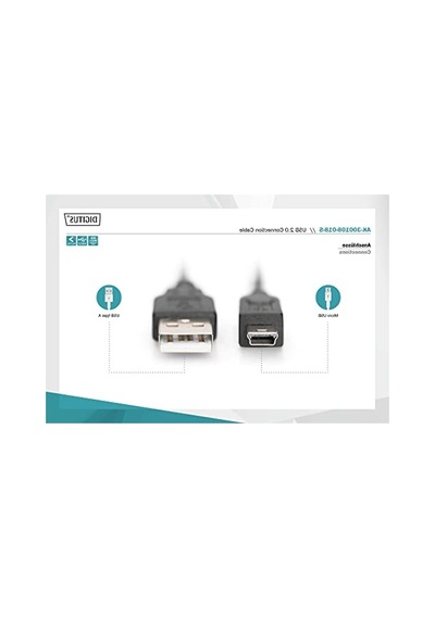1.8m Usb 2.0 Bağlantı Kablosu, Mini B Tipi Uyumlu