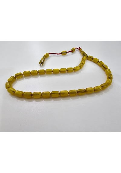 Zeyzun Usta İmzalı Sıkma Kehribar Tespih 13 X 9 Mm Kapsül Kesim 35764552