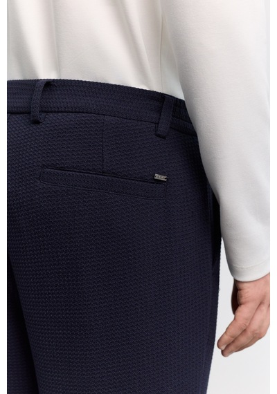 Avva Erkek Lacivert Yanı Lastikli Gofreli Elastan Slim Fit Pantolon A62y3080