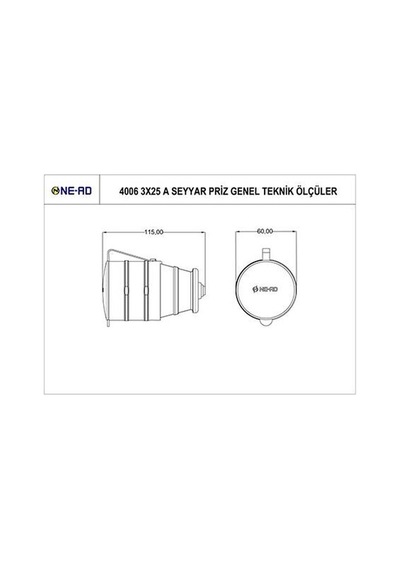 Nead Kauçuk 3x25 A Seyyar Priz Nead 4006