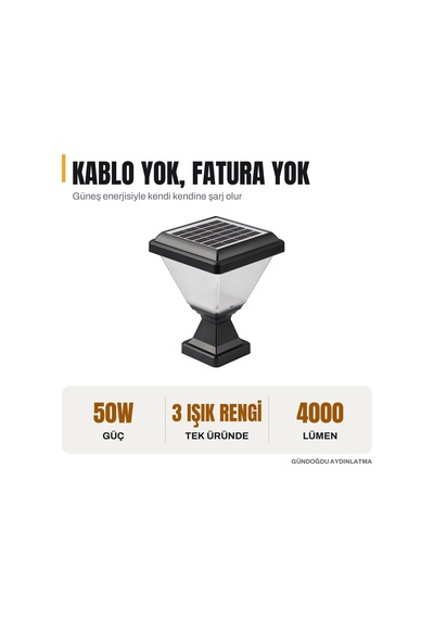 Noas Venüs Solar Set Üstü 6500k/3200k/4000k - Yl74-0100-s