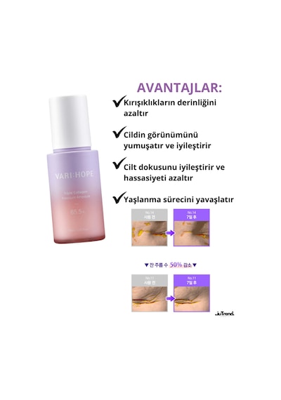 Varı Hope Varı:hope Triple Collagen Premium Ampoule 30 Ml 3 Çeşit Kolajen İçeren Sıkılaştırıcı Premium Ampul
