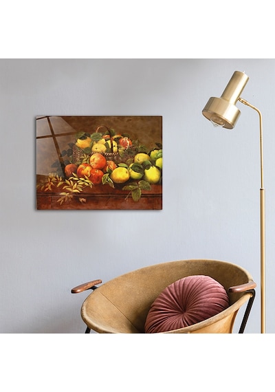 Decorita | Şeker Ahmed Paşa | Narlar Ve Ayvalar | Cam Tablo