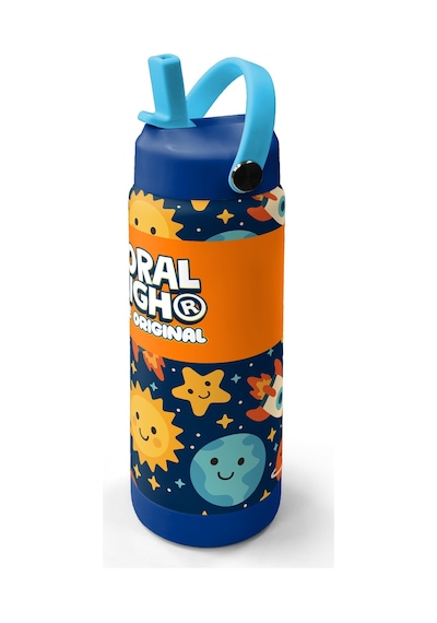 Coral High Lacivert Uzay Desenli Katlanır Ağızlıklı Çelik Termos 650 Ml 38342 Lacivert