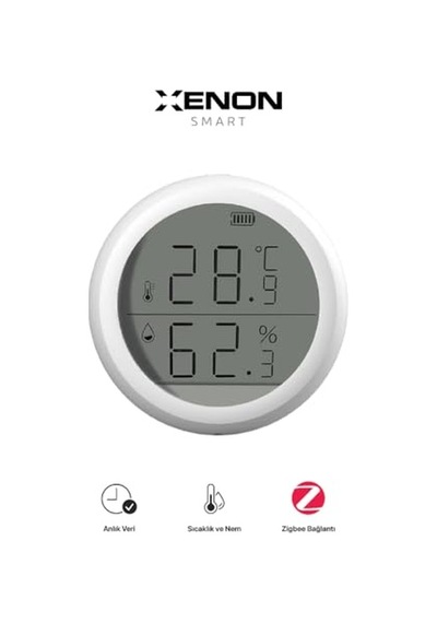 Akıllı Dijital Termometre Uygulama Denetimli Zigbee İç Mekan Isı Ölçer Ve Nem Ölçer Higrometre X7608