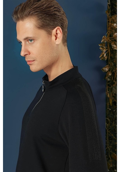 Efor Swt 012 Swea Slim Fit Lacivert Spor 47 - Sweatshırt Lacivert