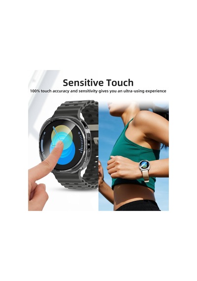 Soft-case Samsung Galaxy Watch 8 40mm İçin 360 Kasa Koruyucu Yumuşak Tpu Kılıf Dokunmatiği Ve Netliği Etkilemeyen Darbelere Karşı Galaxy Watch 8 40mm Ekran Koruyuculu Kılıf Şeffaf Çok Renkli