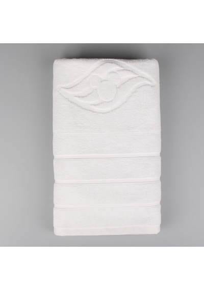 Beyaz Lüx 70x140 Cm %100 Pamuk Banyo Havlusu Beyaz