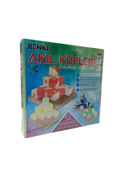 Renkli Akıllı Küpler Kutu Oyunu / Zeka Oyunu / Zeka Küpleri / Eğitici Oyun