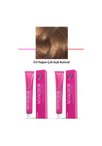2 Li Set Premium 9.0 Yoğun Çok Açık Kumral - Kalıcı Krem Saç Boyası 2 X 50 G Tüp