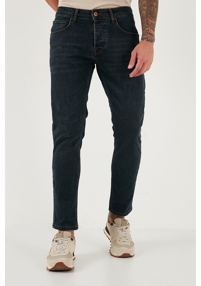 Buratti Streç Pamuklu Slim Fit Normal Bel Dar Paça Jeans Erkek Kot Pantolon 1124C45Napoli Mavi Buratti Streç Pamuklu Slim Fit Normal Bel Dar Paça Jeans Erkek Kot Pantolon 1124C45Napoli Mavi